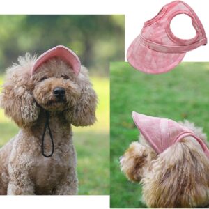 Захисний козирок від сонця для тварин / Панамка для собак з отворами для вух та регульованим шийним ремінцем / Кепка від сонця для собак розмір М