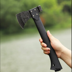 Багатофонкціональна сокира 3 в 1 / Сокира мисливська туристична / Тактична похідна сокира + кресало + ніж