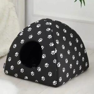 М’який будиночок для собак та кішок YU227 компактний складаний Pet Hut White 35 см × 40 см