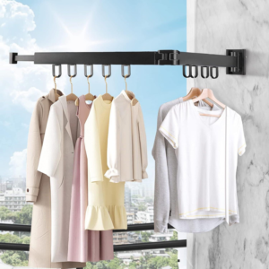 Складна настінна сушарка для білизни з петлями 56см (21)