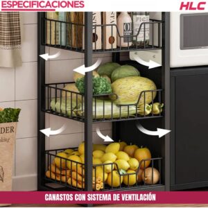 Кухонна полиця – органайзер / Полиця-стелаж XS-W56B 80х30х80см