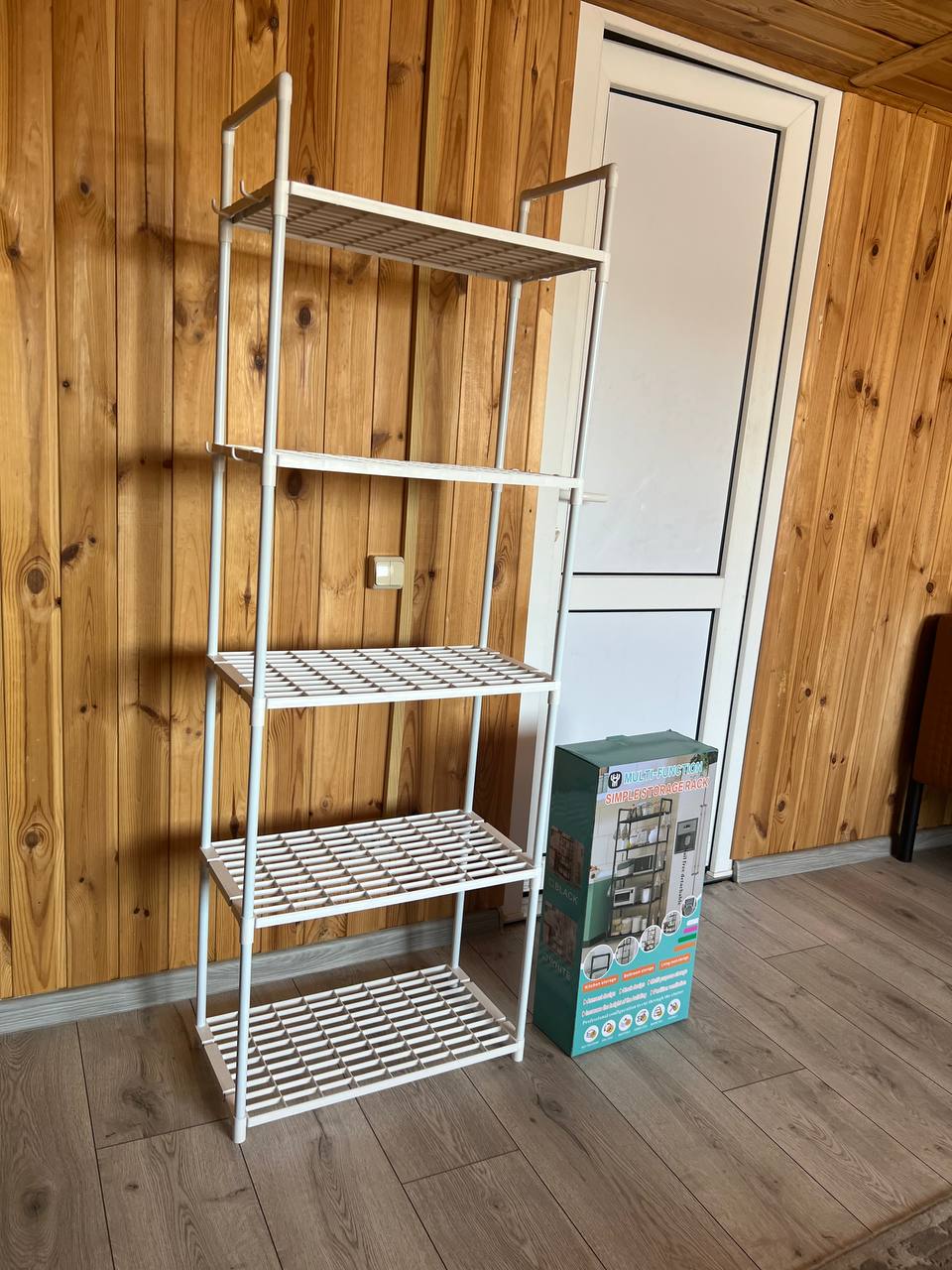 Полиця етажерка XL-1331 5 ярусів біла