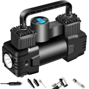 Портативний автомобільний компресор з дисплеєм та живленням від прикурювача Air pump XL-1025 12V