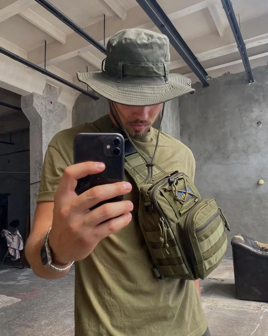 Рюкзак тактичний через плече, чоловіча армійська сумка/однолямкова сумка/барсетка