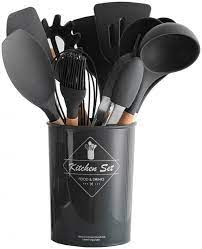 Набір кухонного приладдя силіконовий  Kitchen Set RB-2239 сірий (12 предметів)