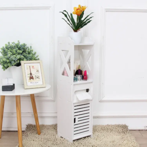 Шафа-стелаж у ванну Lines 21*25*80см / Шафа для підлоги для ванної кімнати