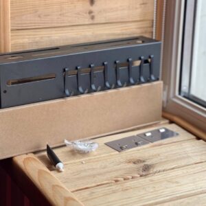 Настінний багатофункціональний органайзер для зберігання кухонного приладдя 30 см