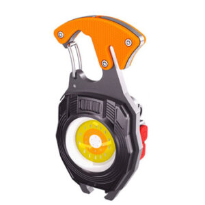 Акумуляторний LED ліхтарик W5147 з Type-C (7 режимів, прикурювач, карабін, ніж, магніт)