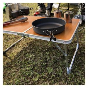 Коричневий  Стіл компактний складаний для дому, кемпінгу-пікніка Folding table AND844-846