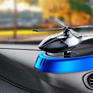 Автомобільний ароматизатор вертоліт з роздуванням на сонячній панелі + багаторазове просочення парфумів