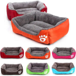 Лежанка – пуф для котів та собак помаранчевий  S(40*25)