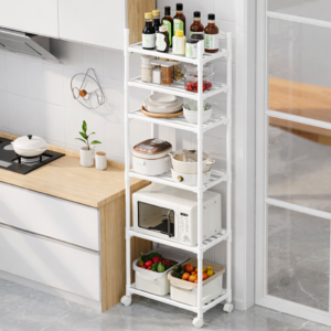 Полиця етажерка TVT-02 6 ярусів 170х42х32см Біла