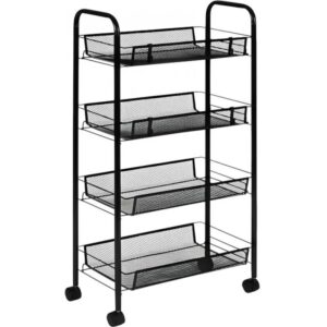 Етажерка органайзер 4-х ярусна на коліщатках