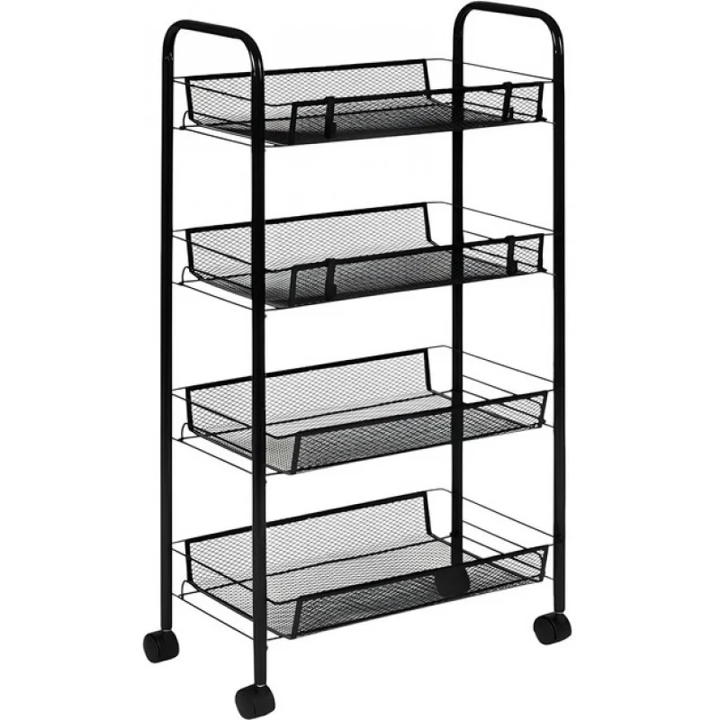 Етажерка органайзер 4-х ярусна на коліщатках
