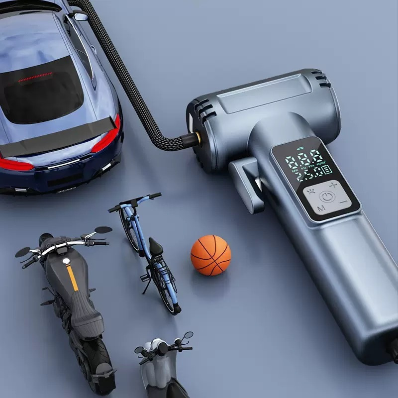 Автомобільний компресор 150PSI 12V, що перезаряджається, з Powerbank SW-201B