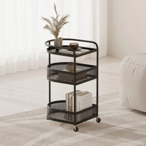 Сучасна етажерка-візок 3 рівня на коліщатках AND-1939