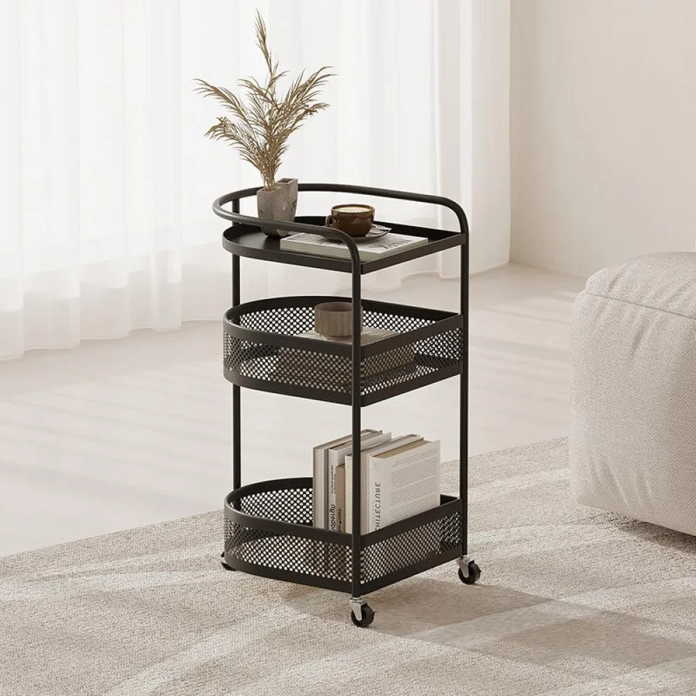 Сучасна етажерка-візок 3 рівня на коліщатках AND-1939