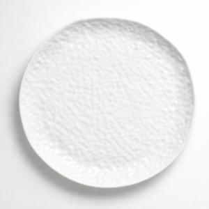 Декоративна керамічна тарілка з рельєфною поверхнею 24.5 см