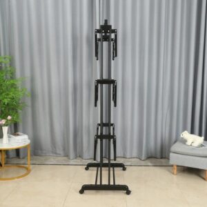 Подвійна сушарка для білизни на коліщатках 3-х рівнева / Підлогова сушарка для білизни