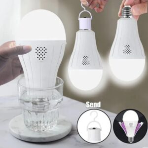 Енергозберігаюча лампа Rainberg P920, акумуляторна (2×18650 Li-ion), 20Вт, 1500 лм, з зарядкою від мережі E27