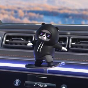 Фігурка-слайдер в автомобілі L’Andre Sliding Cartoon Bear Ведмідь скейтер Cool Black