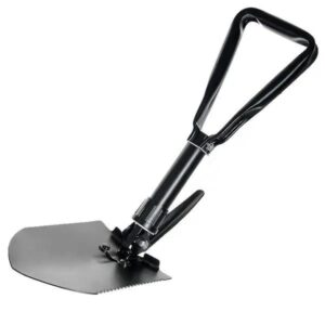 Лопата туристична LS-103 сталева + чохол, L=47 см / Лопата складана / Туристична лопата / Саперна лопата