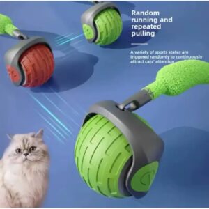 М’яч для кішок з пухнастою гусячою подушкою, інтерактивний кумедний, Cat toy ball AND XL1247