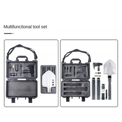 Багатофункціональна лопата для виживання на кейсі лопата, сокира, ніж похідний, розпалювання