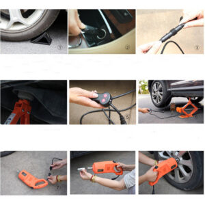 Набір 2в1 електродомкрат+електрогайковерт ZS3SJ-B01 12V