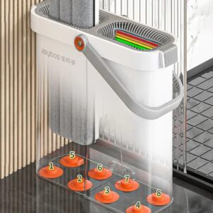 Набір швабра та відро з віджимом Joybos M03-7 Flat Floor