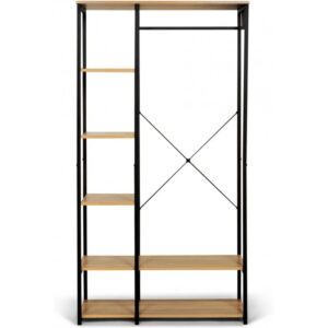 Підлогова вішалка-стелаж для одягу та взуття / Відкритий стелаж з полицями 167х40х90см