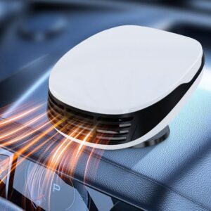 Обігрівач тепловентилятор автомобільний для обдування та обігріву салону та лобового скла, з поворотом на 2в1