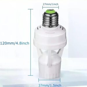 Патрон E27 з датчиком руху для вулиці чи приміщення