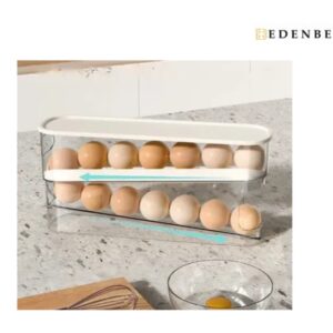 Двошаровий органайзер для зберігання яєць з автоматичним скочуванням