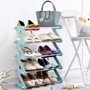 Полиця для взуття органайзер компактний стійка складана Shoe Rack YH 8802-5 зберігання речей та взуття 5 полиць