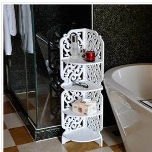 Полиця стелаж пластикова у ванну кутова PK-04 (80cm*20cm*20cm)