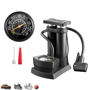 Портативний ножний насос з манометром Air pump AND 521-2414 Двоциліндровий насос