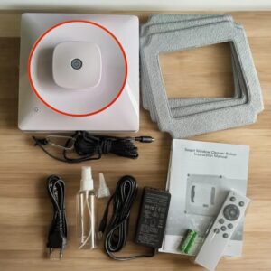 Робот-мийщик вікон та стін Window cleaning robot W32S з розпиленням миючого засобу, квадратний