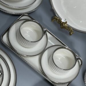 Столовий сервіз на 6 персон 32 предмети RG6803 Silver