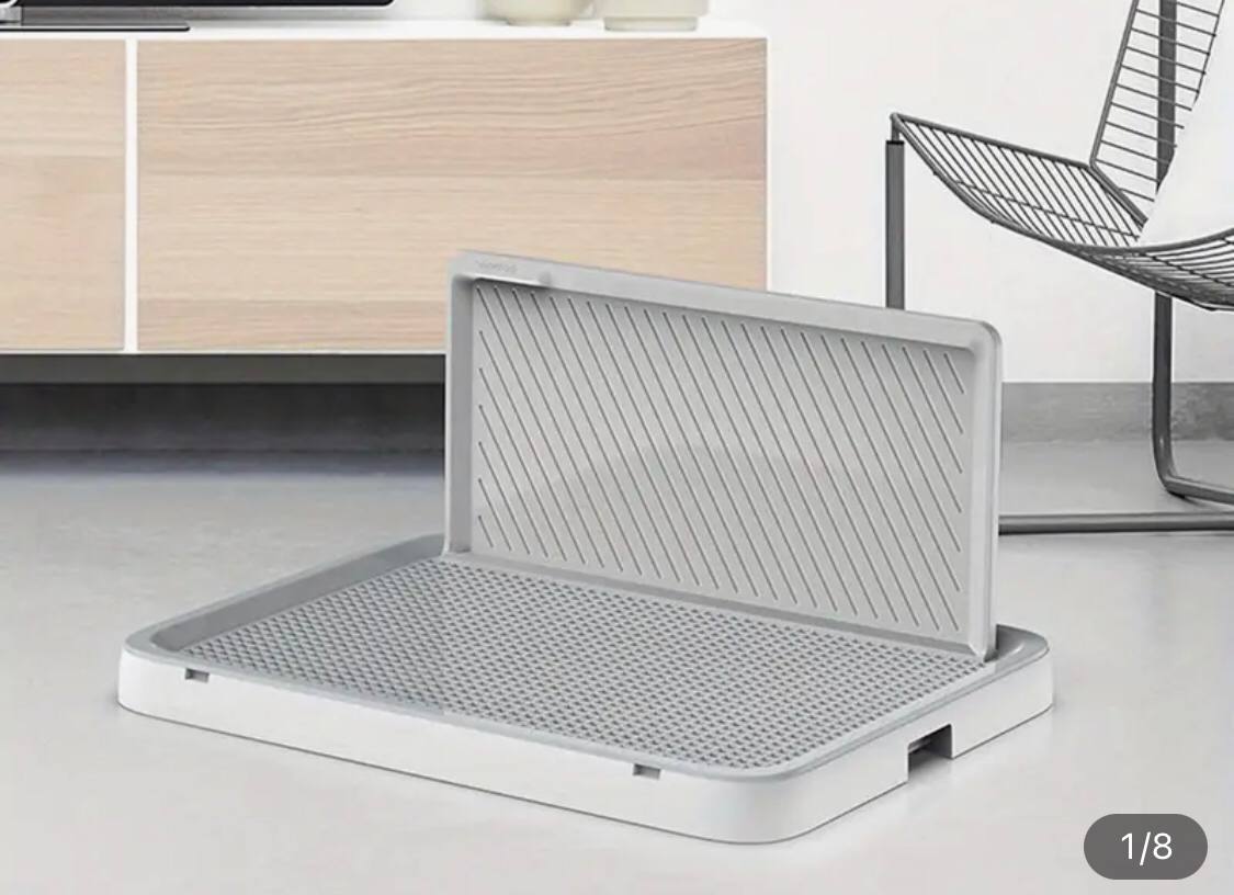 Туалет для собак із захисною стінкою 50*39 см