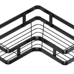 Кутова полиця для ванної кімнати із нержавіючої сталі Corner shower caddy Чорного кольору