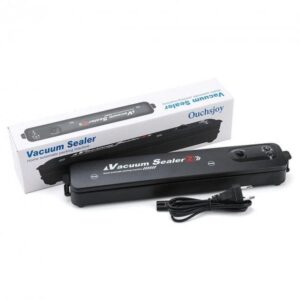 Вакууматор Vacuum Sealer вакуумний пакувальник для їжі, побутовий вакууматор чорний