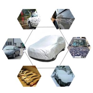 Захисний чохол-тент для авто від снігу, дощу, сонця XXL – 580x175x120 см, одношарова захисна накидка на машину, автомобільний тент