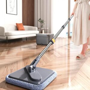 Комплект швабра з відром для миття підлоги Mop with bucket K10 , з віджиманням / Складна швабра