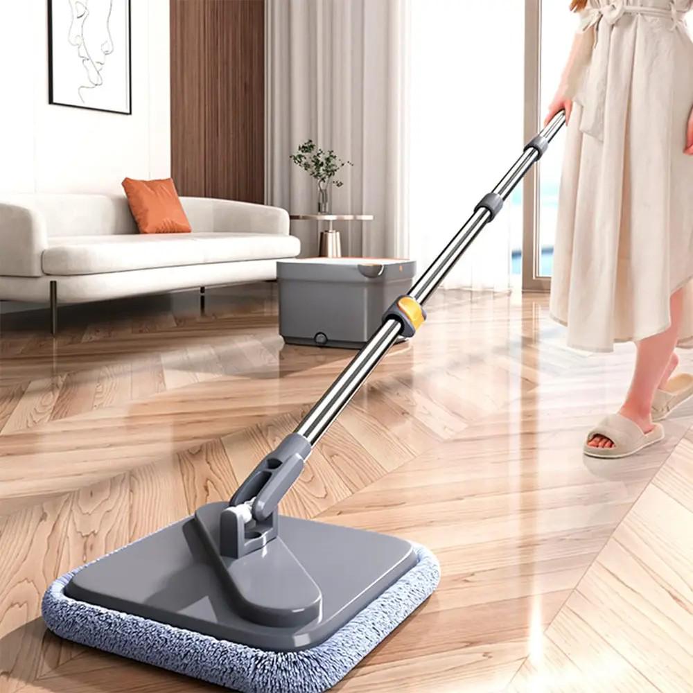 Комплект швабра з відром для миття підлоги Mop with bucket K10 , з віджиманням / Складна швабра