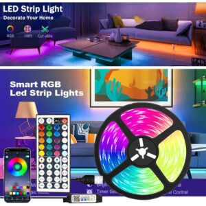 Стрічка світлодіодна RGB 5050 5м з пультом для підсвічування телевізора, монітора, меблів від USB