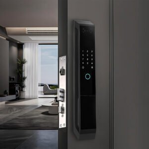 Дверний дзвінок з функцією розпізнавання облич LD SMART, біометричний сканер відбитків пальців, око/розумна камера/дверний замок