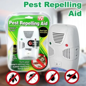 Ультразвуковий відлякувач мишей комах Pest Repelling Aid Riddex, Електромагнітний відлякувач гризунів