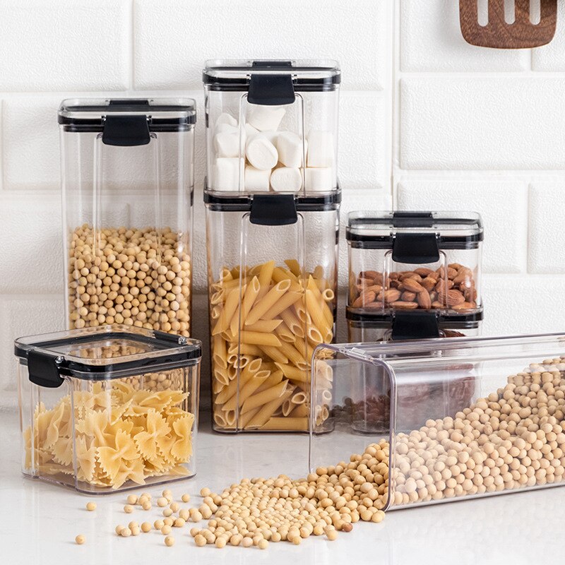 Органайзери для сипучих кухни Food Storage Container 7 Контейнерів | Набір пластикових контейнерів для круп