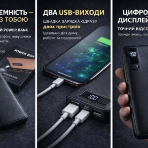 Павер банк Smart Tech 50000 mah. Power Bank Чорний